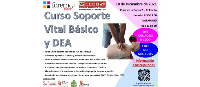 Curso de Soporte Vital Básico y DEA